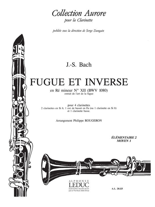 Bach Js Rougeron Fugue et Inverse 4 Clarinets