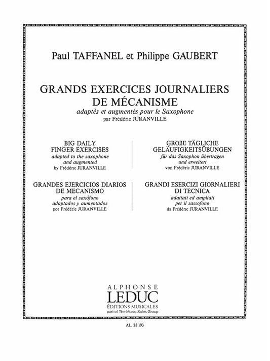 Philippe Gaubert Grands Exercices Journaliers De Mécanisme
