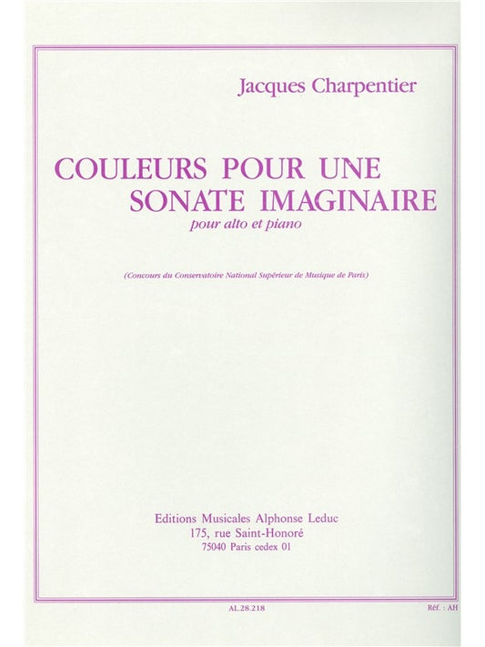 Couleurs Pour Une Sonate Imaginaire