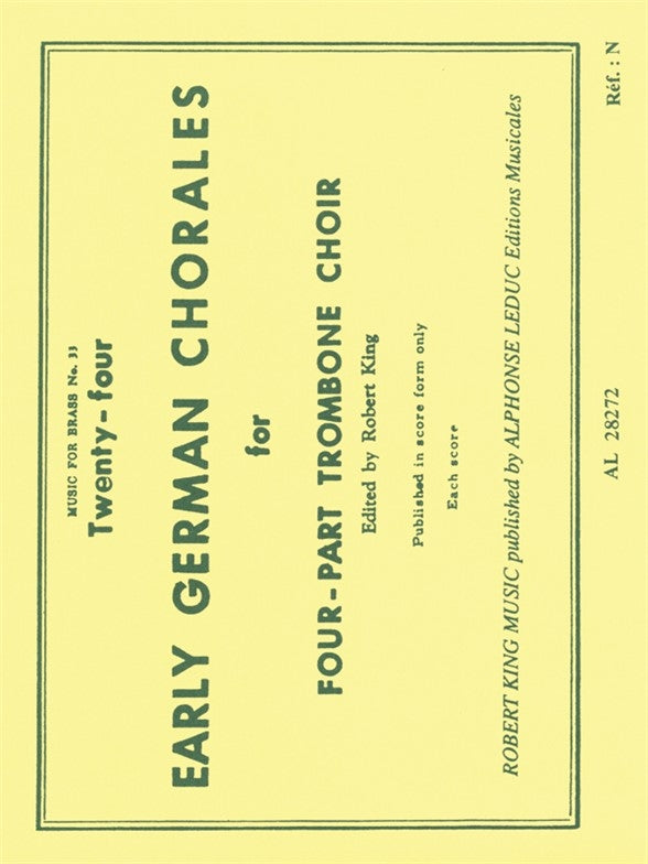 24 Early German Chorales (Trombone Quartet)