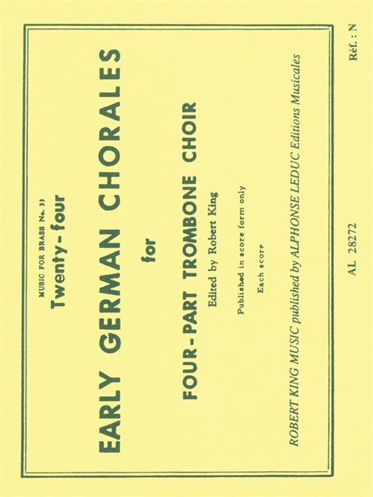24 Early German Chorales (Trombone Quartet)