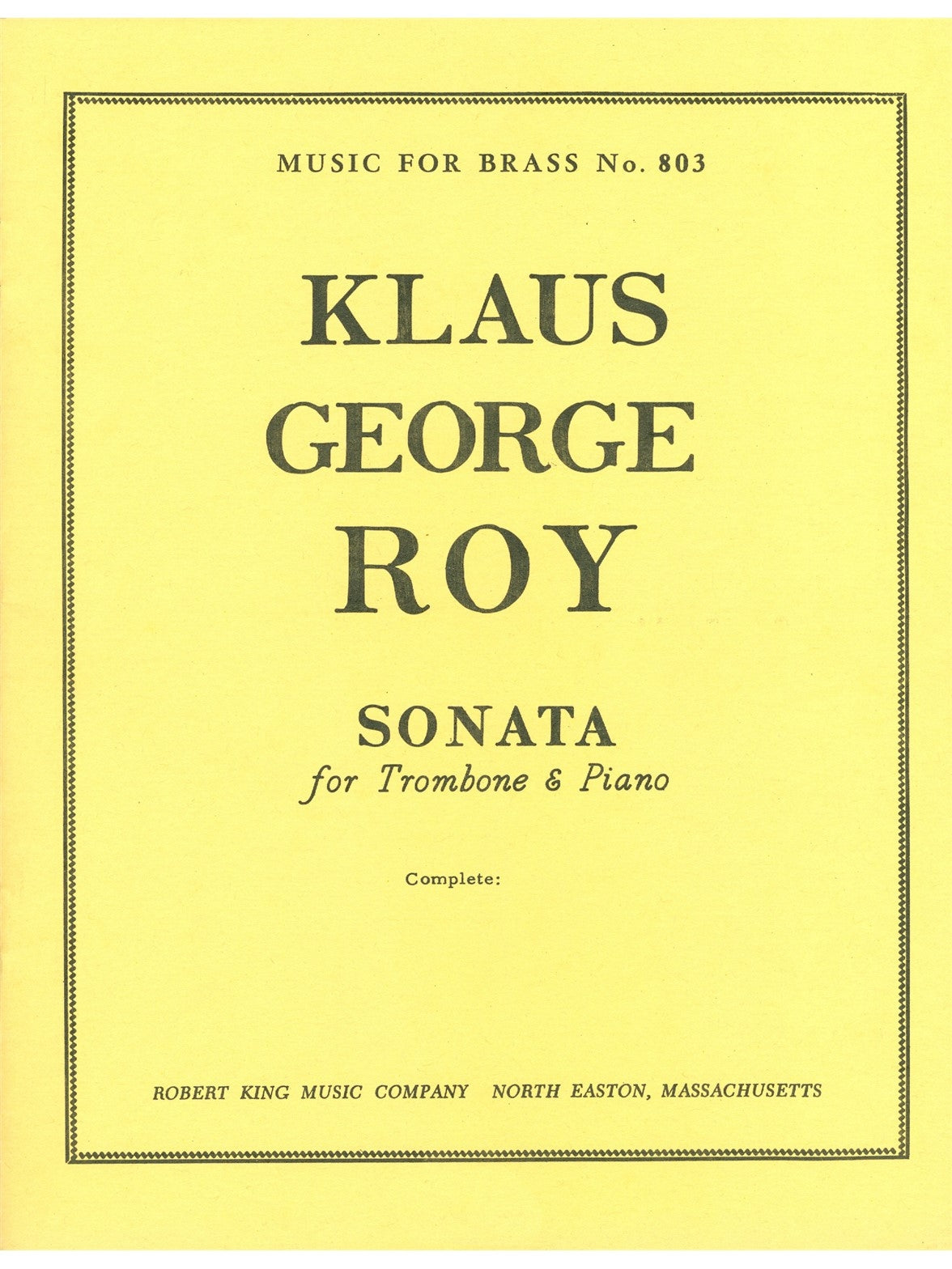 Trombone Sonata