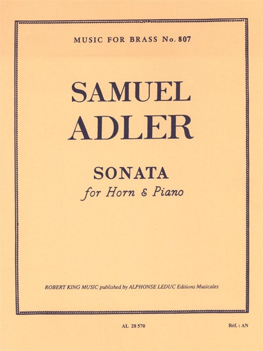 Sonate pour cor et piano