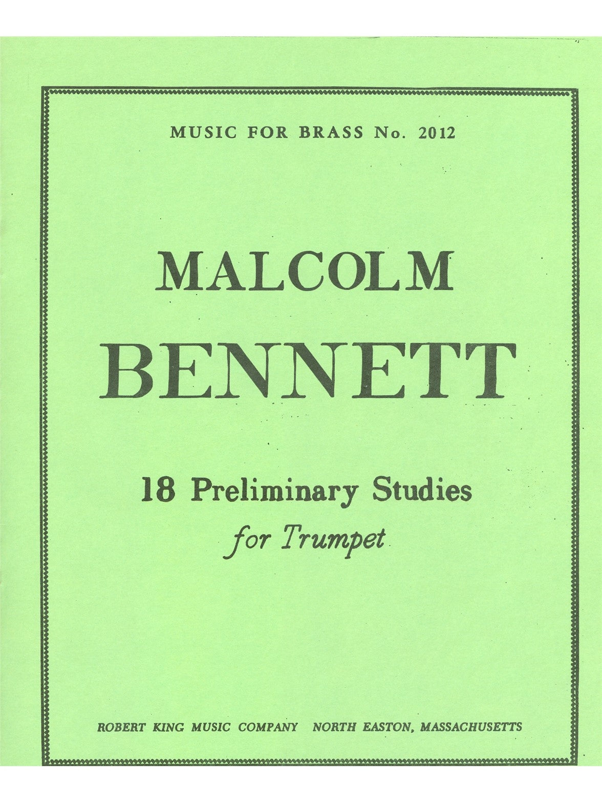 18 Preliminary études