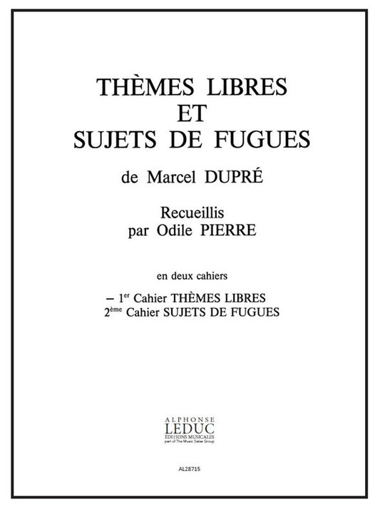 Themes libres et Sujets de Fugues Volume 1 - Serenade