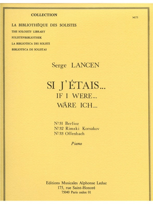 Si J'Etais -N031 Berlioz/N032