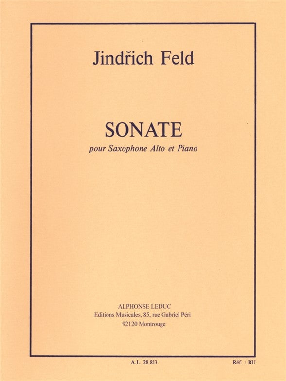 Sonate for Alto Saxophone and Piano