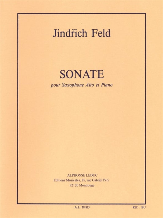 Sonate for Alto Saxophone and Piano