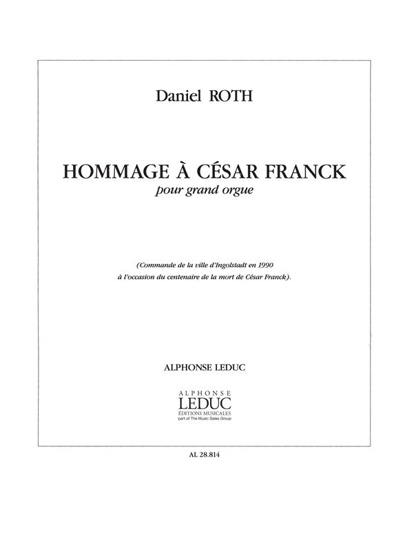Hommage A Cesar Franck