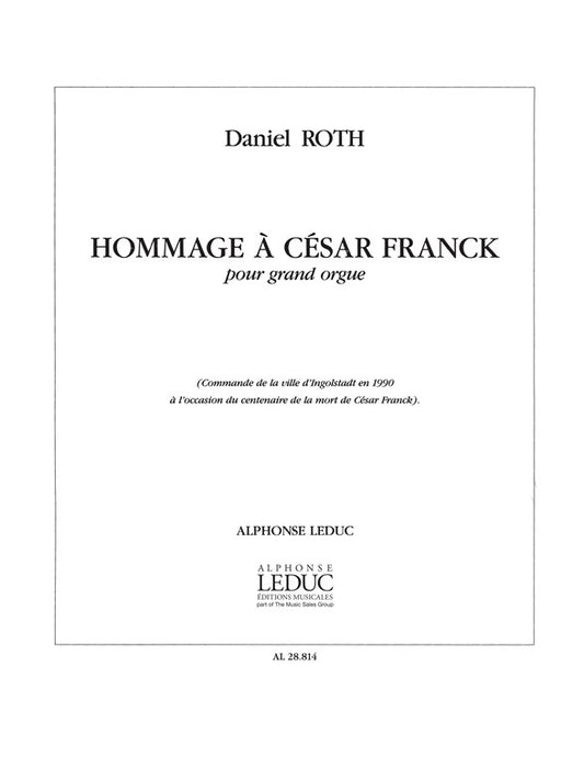 Hommage A Cesar Franck