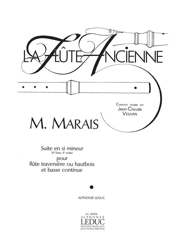 Marin Suite en si mineur 4eme Livre Flute Oboe & BC