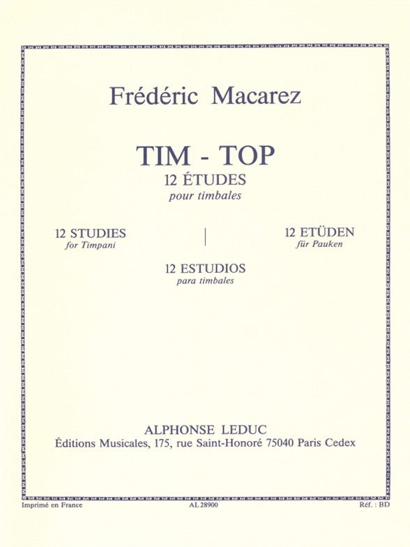 Tim-Top -12 Etudes