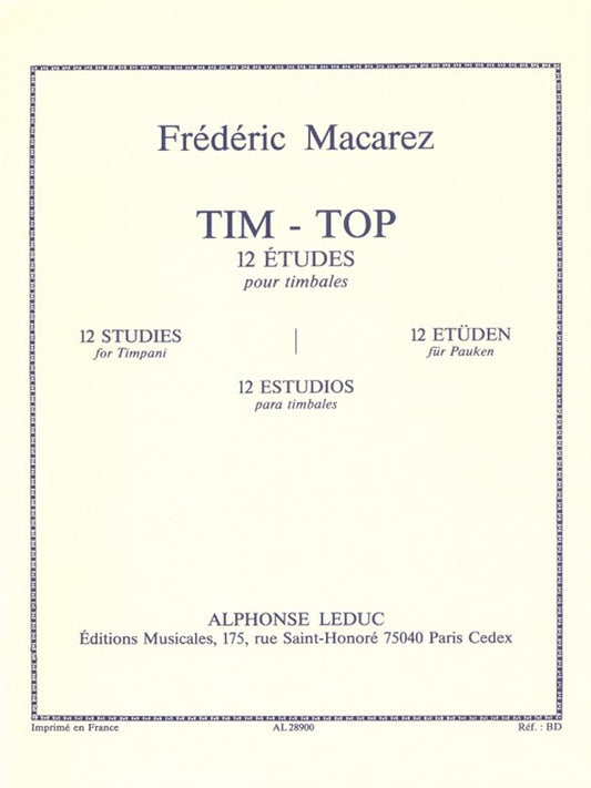 Tim-Top -12 Etudes