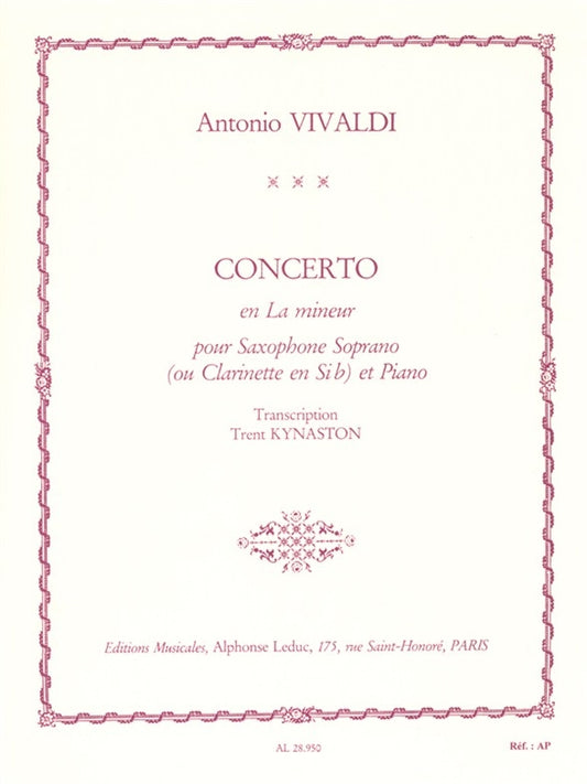 Concerto FVII/5 RV461 en la mineur