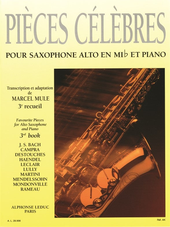 Pièces Celebres Volume 3