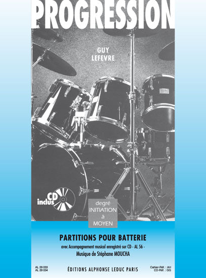 Progression - Partitions pour batterie