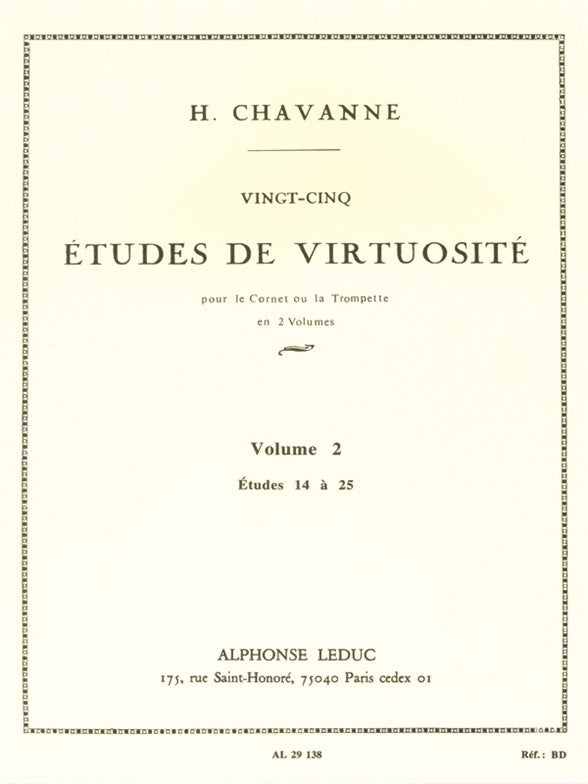 25 Études De Virtuosité Volume 2 (Études 14 - 25)