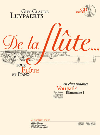 de la Flûte Volume 4