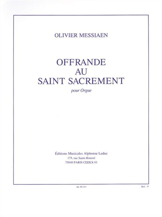 Offrande Au Saint Sacrement
