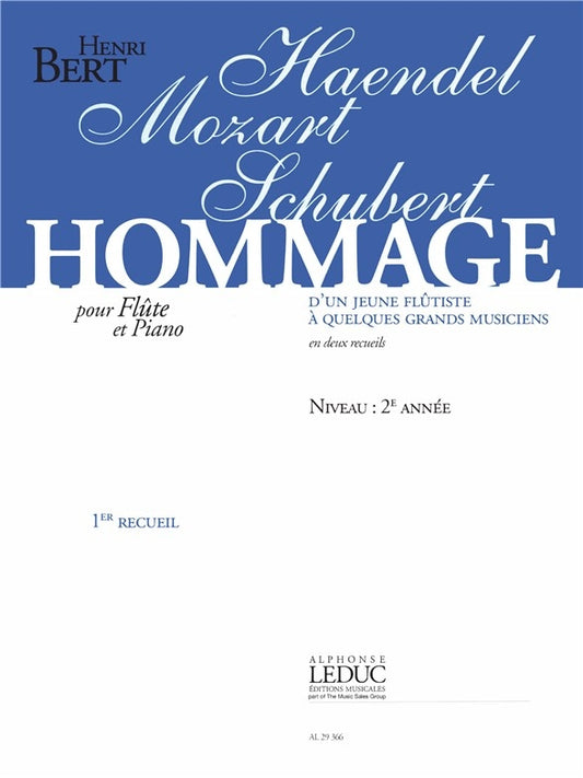 Hommage D'Un Jeune Flûtiste Volume 1
