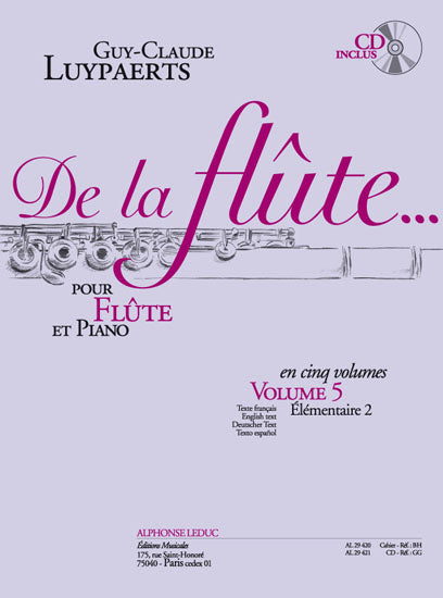 de la Flûte Volume 5