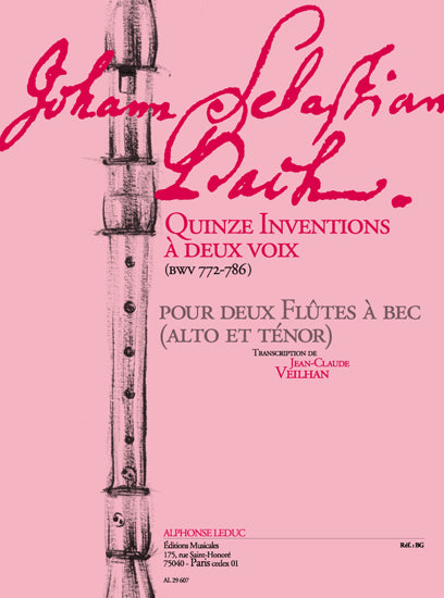 15 inventions à deux voix (BWV 772-786)