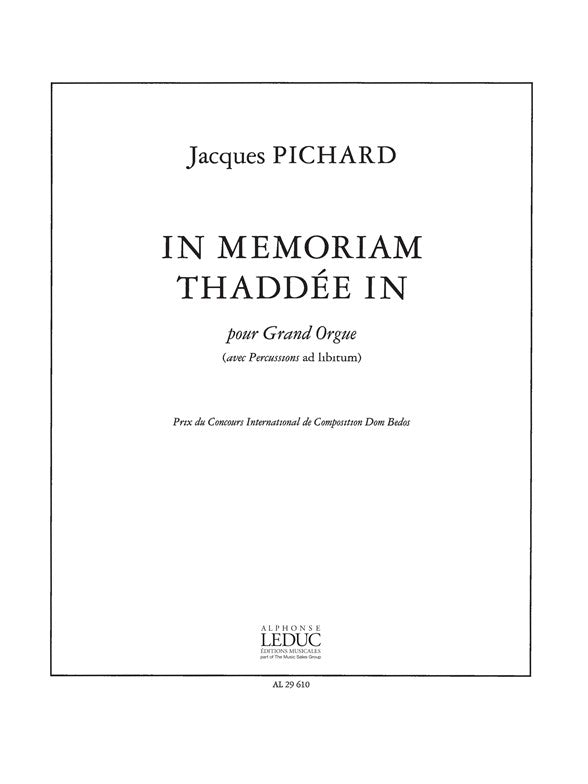 In Memoriam Thaddee In