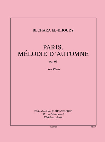 Paris Melodie D'Automne Op.69