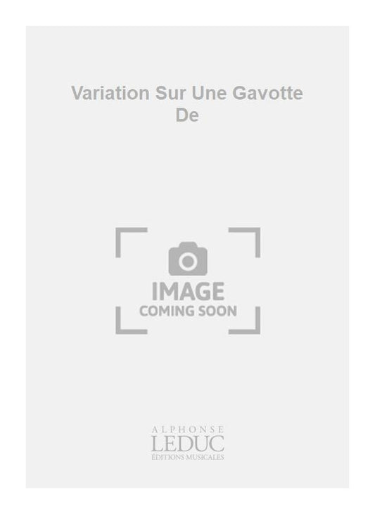 Variation Sur Une Gavotte De Rameau