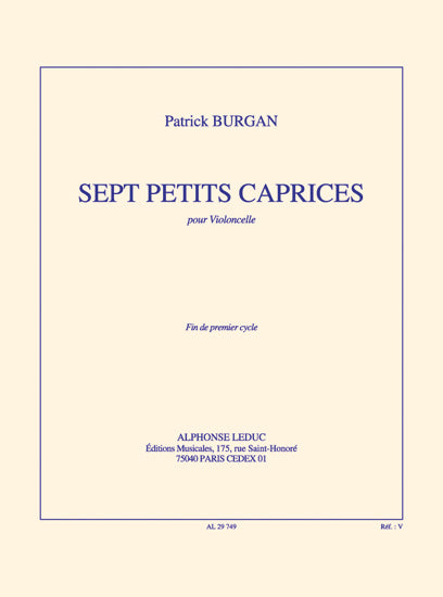 7 petits caprices pour Violoncelle solo