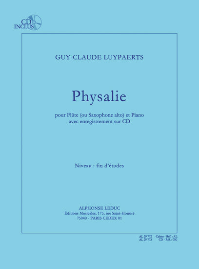 Physalie (fin d'études) pour flûte et piano