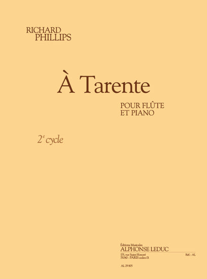 À tarente (cycle 2) (3'10'') pour flûte et piano