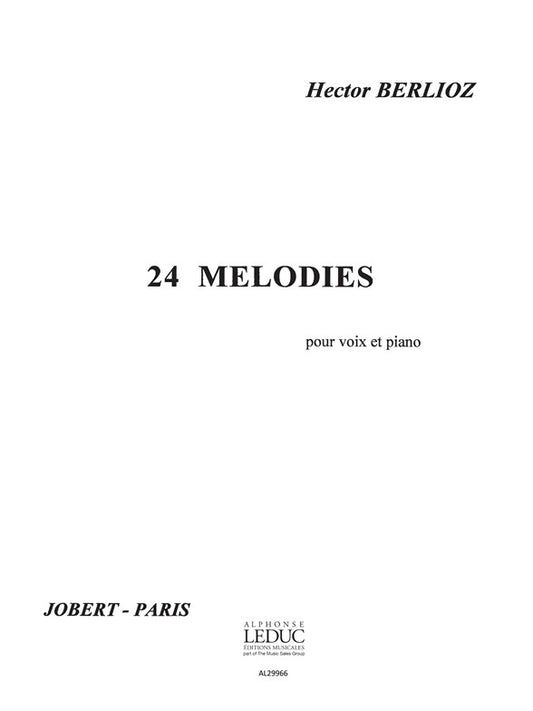 24 Mélodies pour voix et piano