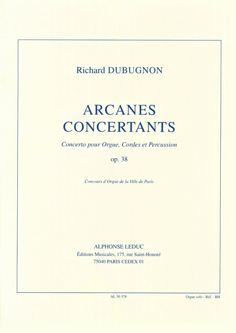 Arcanes Concertants Op38