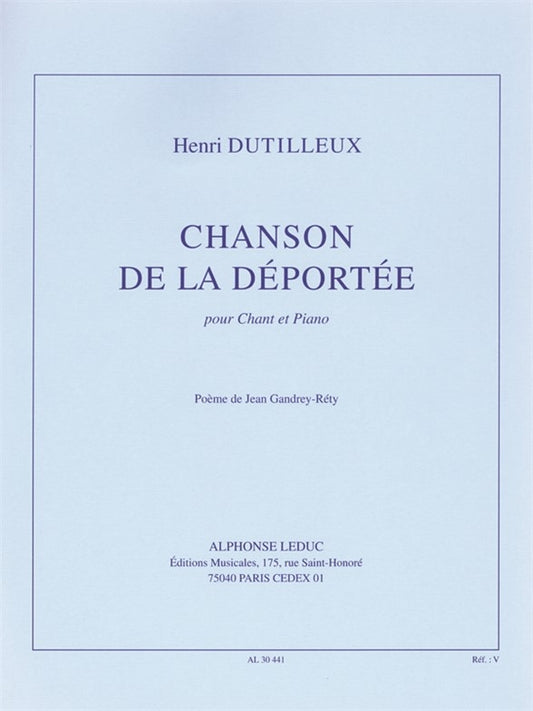Chanson De La Deportee