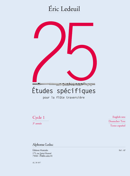 25 Études Spécifiques Pour la Flûte Traversière