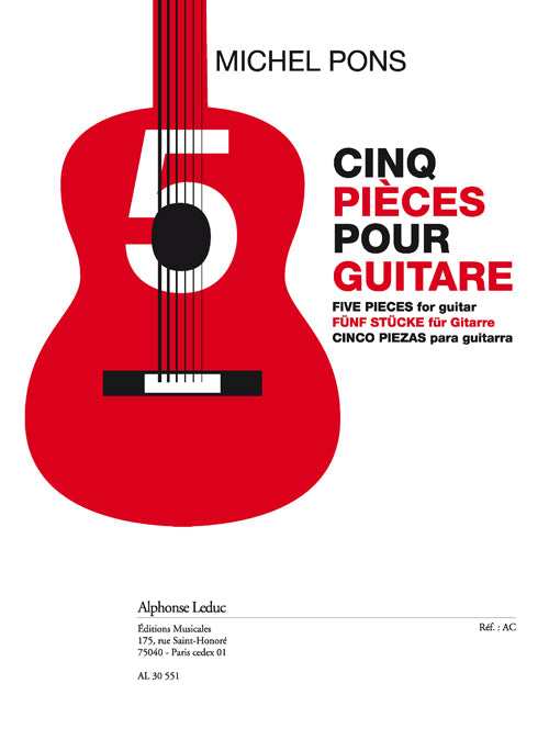 5 pièces (11'30'') pour guitare