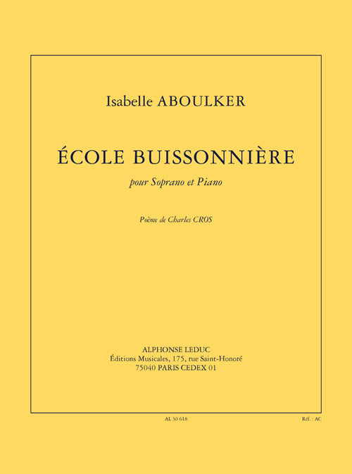 École buissonnière pour soprano et piano