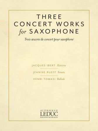 3 Concert Works For Saxophone