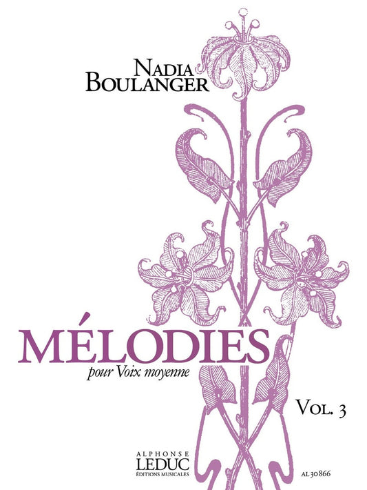 Mélodies pour Voix moyenne Volume 3