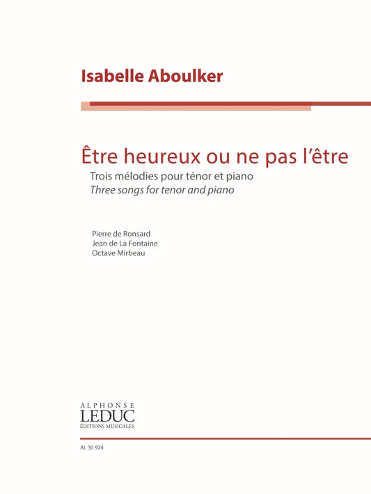 Être heureux ou ne pas l'être
