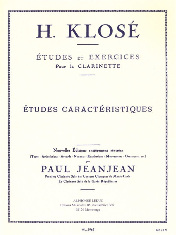 Etudes Et Exercices Pour La Clarinette
