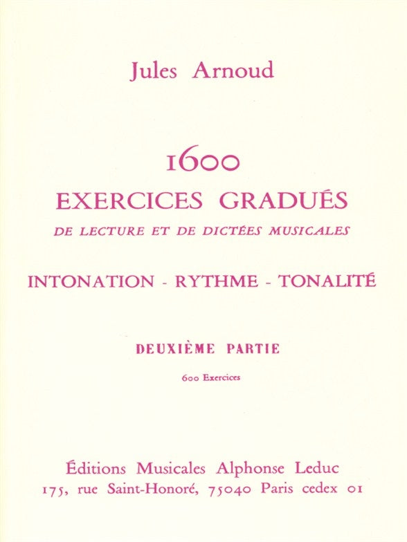 1600 Exercices gradués Volume 2