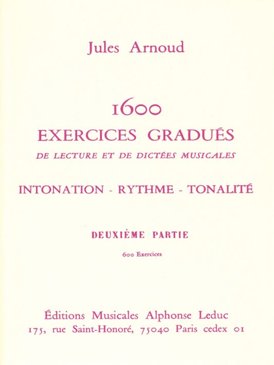1600 Exercices gradués Volume 2