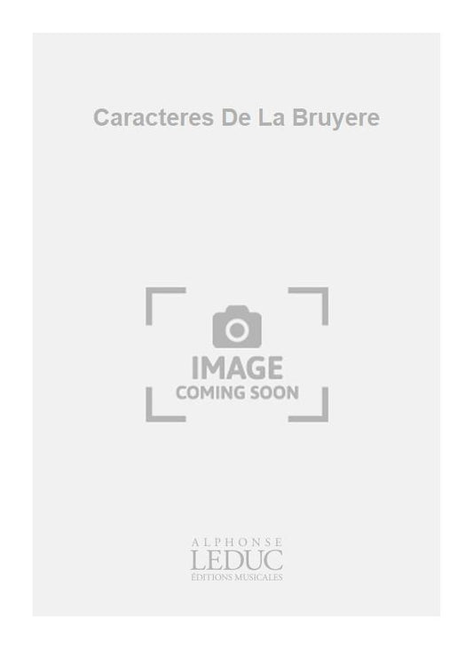 Les Caractères De La Bruyère