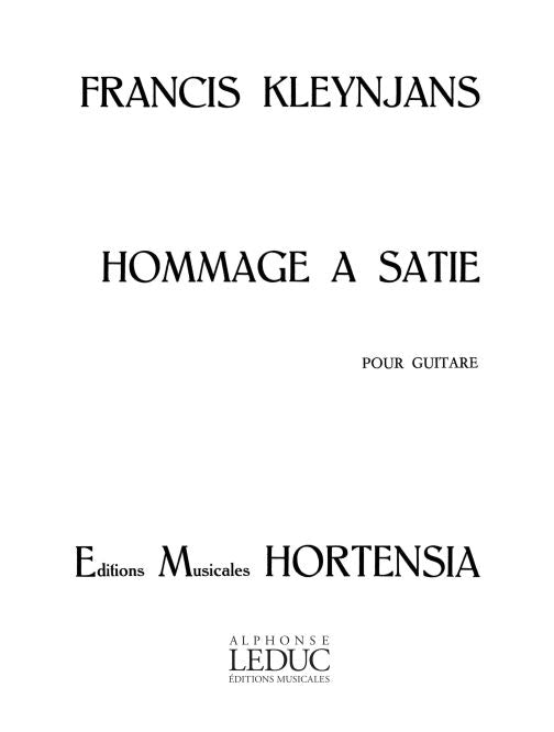 Hommage A Satie