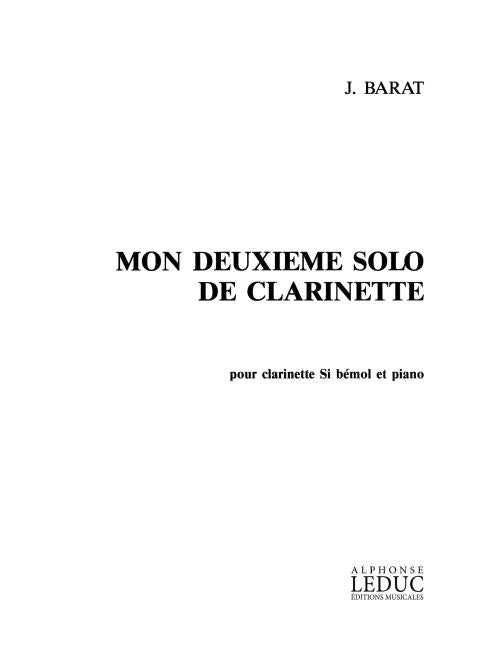 Mon 2e Solo De Clarinette