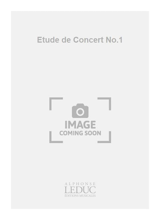 Etude de Concert n° 1