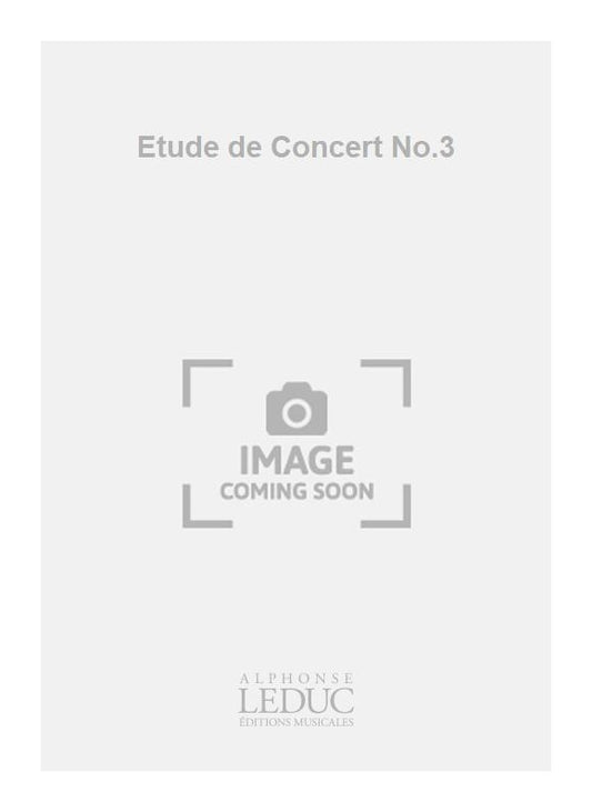 Etude de Concert n° 3