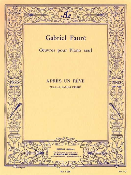 Après Un Rêve pour piano seul